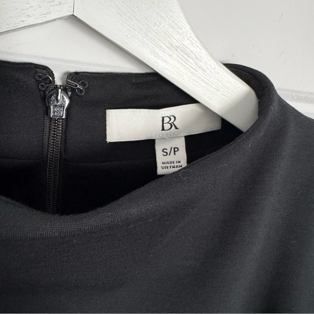 NWOT Banana Republic Classic Black Mini High-Neck/Mock-Neck Dress - S - Picture 5 of 15